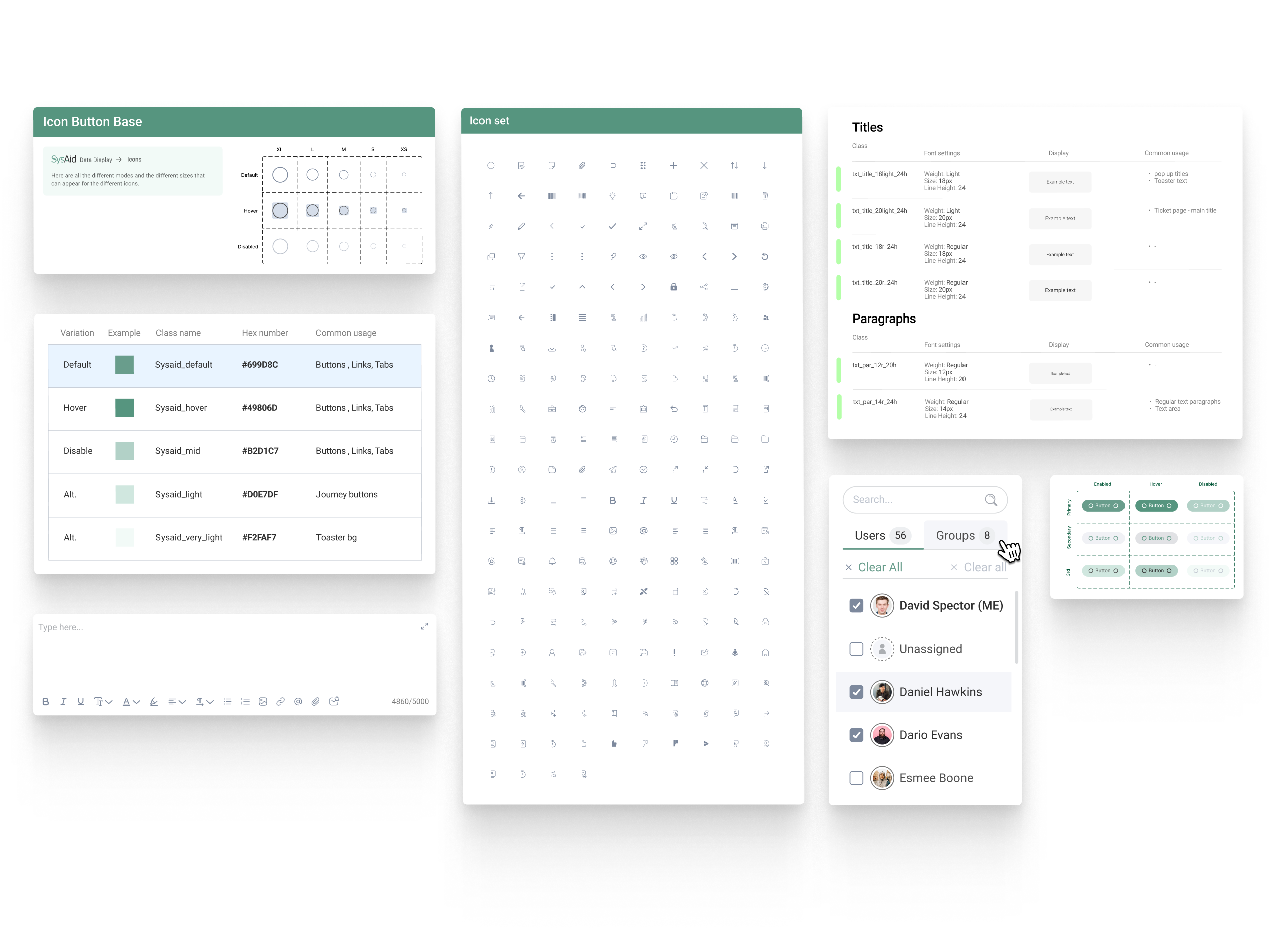 SysAid design system